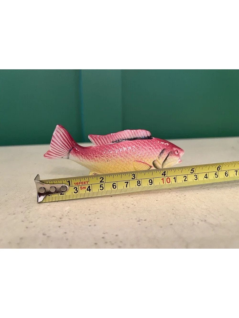 Vintage Pink Fish Salt Shaker Souvenir of  Wildwood Lakes Fair Haven NY
